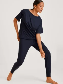Pyjamahose mit Bündchen