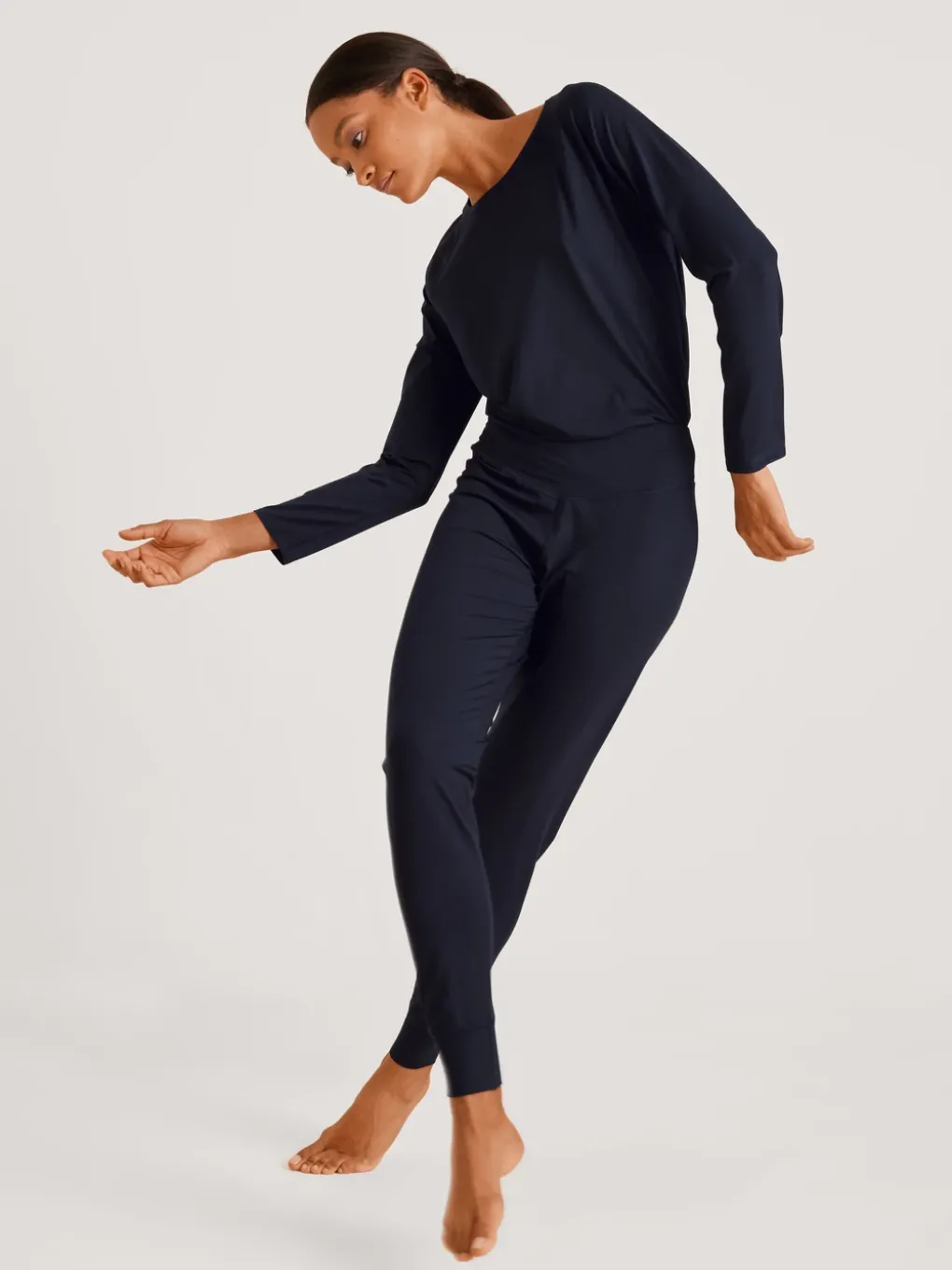 Pyjamahose mit Bündchen