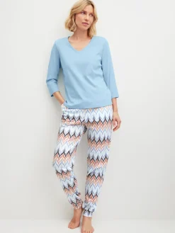 Pyjamahose mit Bündchen