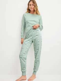 Pyjamahose mit Bündchen