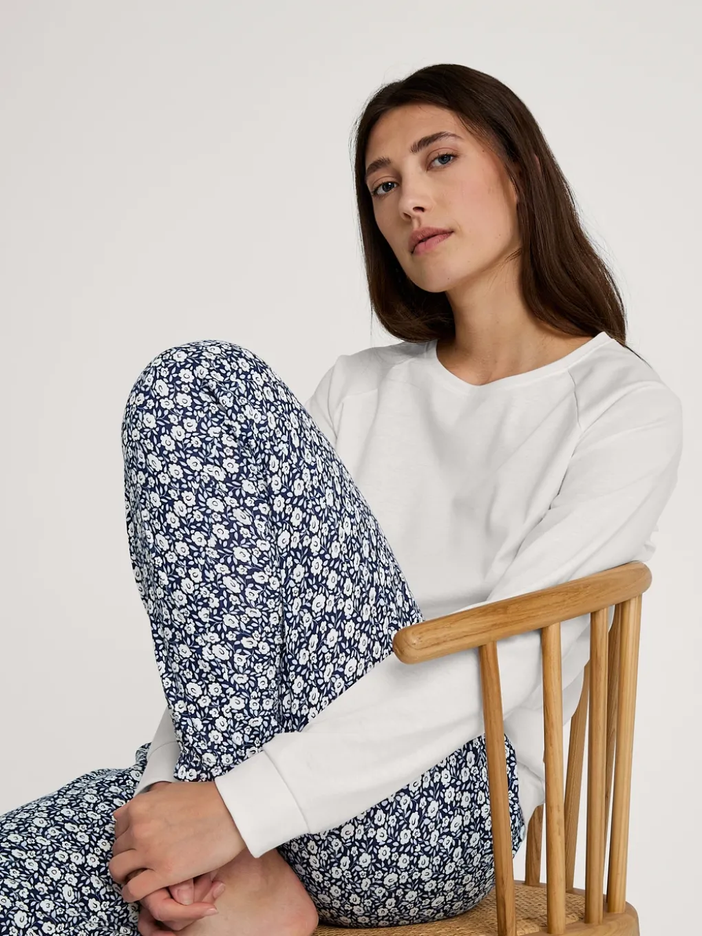 Pyjamahose mit Bündchen