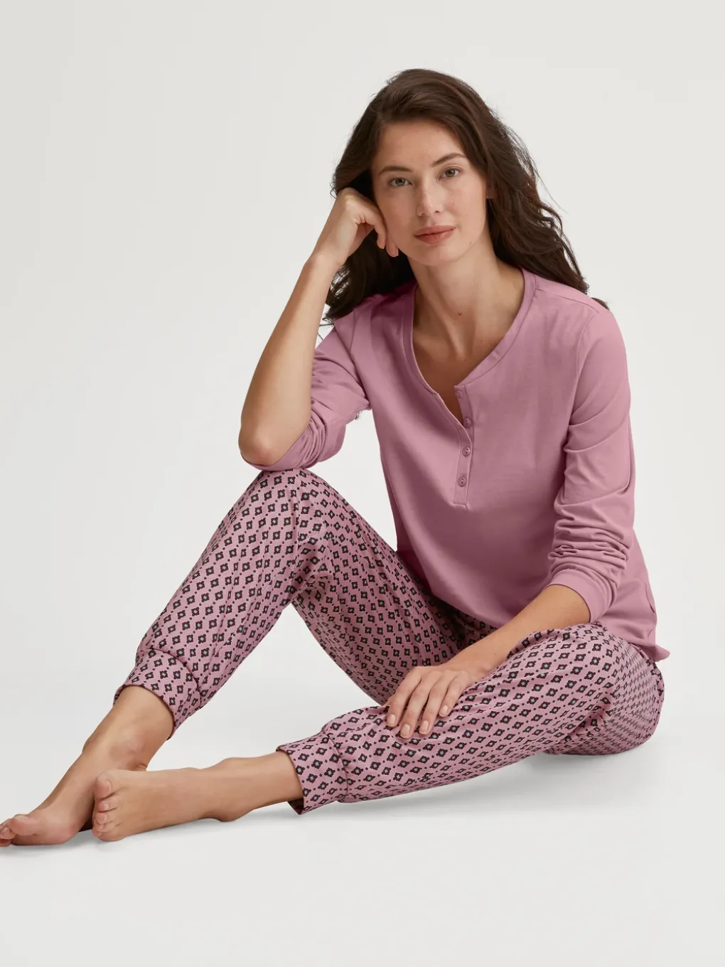 Pyjamahose mit Bündchen
