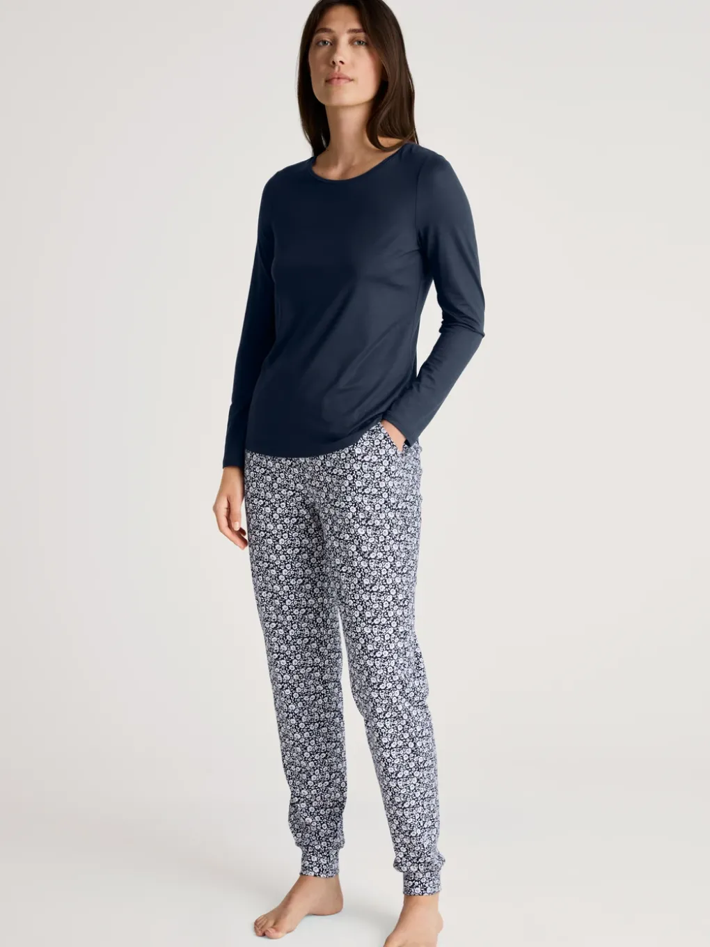 Pyjamahose mit Bündchen