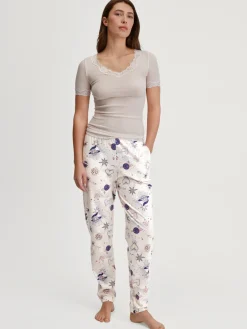 Pyjamahose mit Bündchen