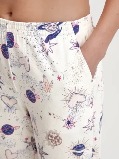 Pyjamahose mit Bündchen