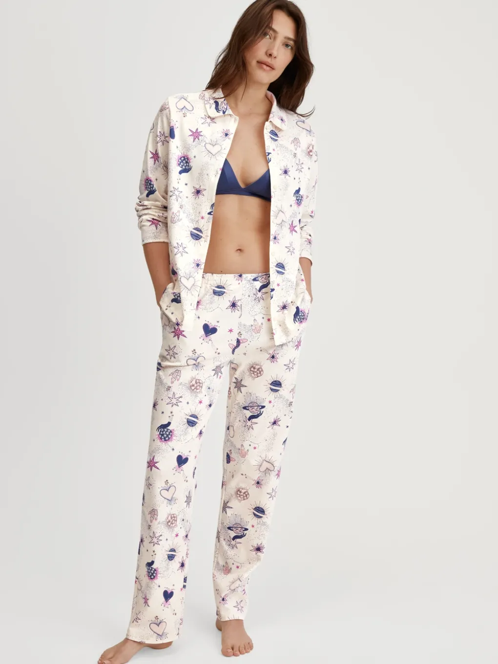 Pyjamahose mit Seitentaschen