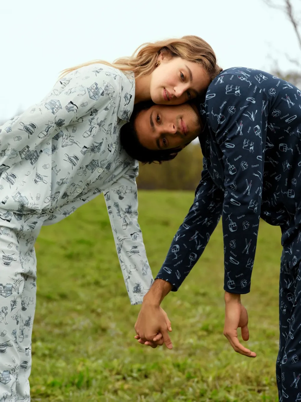 Pyjama mit Knöpfen