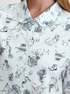 Pyjama mit Knöpfen