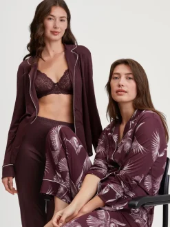 Pyjama mit Knöpfen aus TENCEL™ Modal und Seide