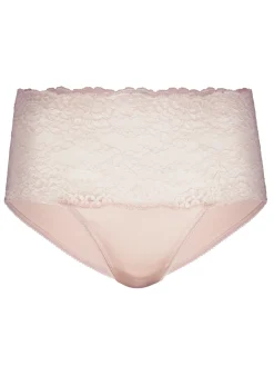 Slip mit Spitzenbund, high waist