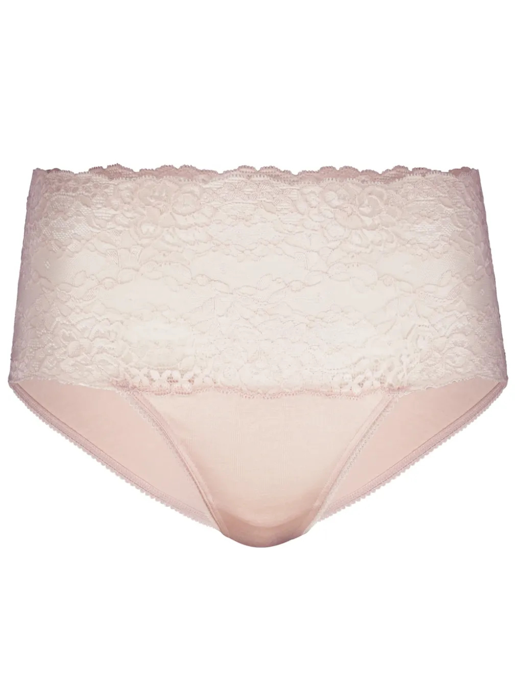 Slip mit Spitzenbund, high waist