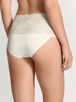 Slip mit Spitzenbund, high waist