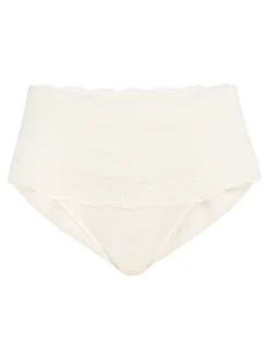 Slip mit Spitzenbund, high waist