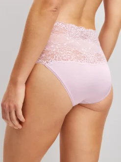 Slip mit Spitzenbund, high waist