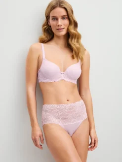 Slip mit Spitzenbund, high waist