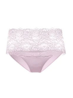 Slip mit Spitzenbund, high waist