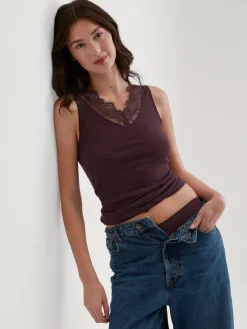 Tank-Top aus Wolle-Seide