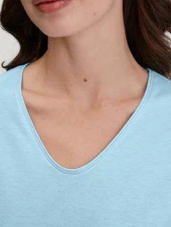 T-shirt mit V-Neck